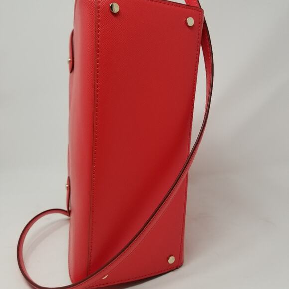 Kate Spade NEW Red Medium Satchel Handbag Zipper Closer Comfortable Women's Bag - Picture 13 of 14